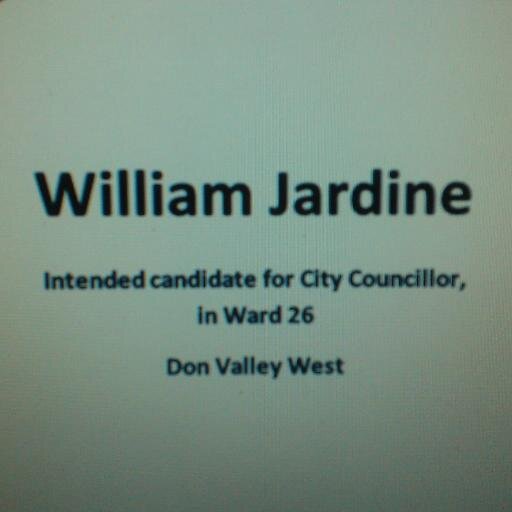 William Jardine, Candidate for Ward 26