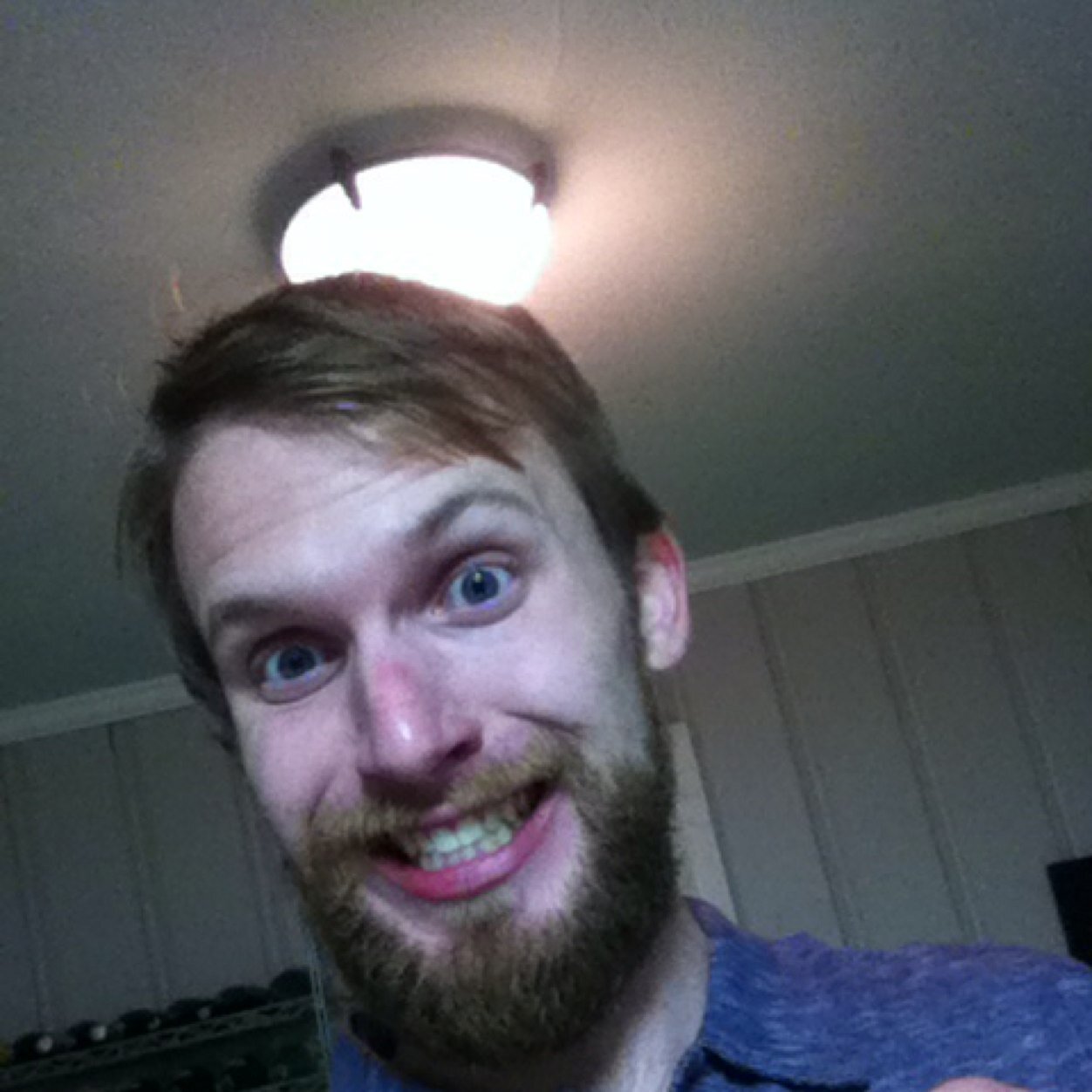 A guy trying to hide his inner nerd