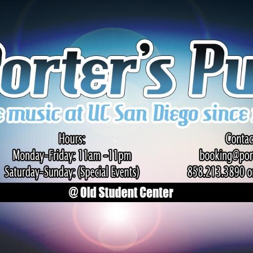 Come grub at the Pub! Near the Old Student Center at UCSD!  Taste Our Local Craft Beers,  and Support Your Local Artists at Our Live Music Events!