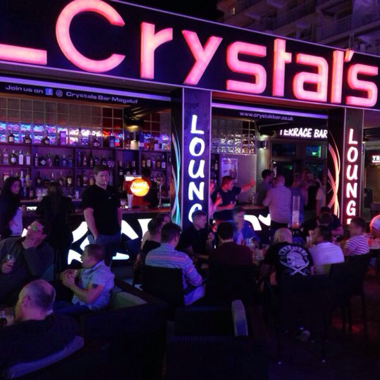 Crystal's Bar Magaluf! The biggest & best Bar on the infamous MAGALUF STRIP!!