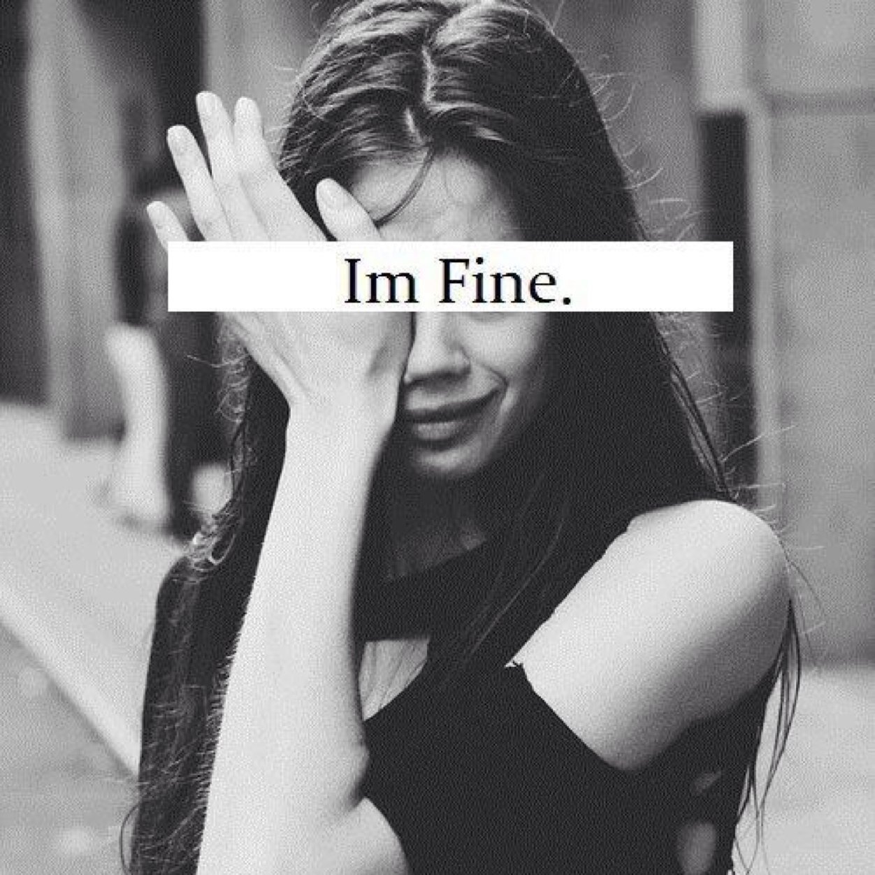 I smile just to hide the real me...