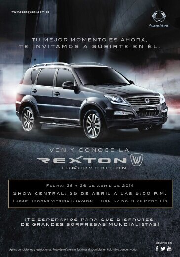 Consecionario Trocar Medellin, Distribuidor y taller autorizado SSANGYONG.