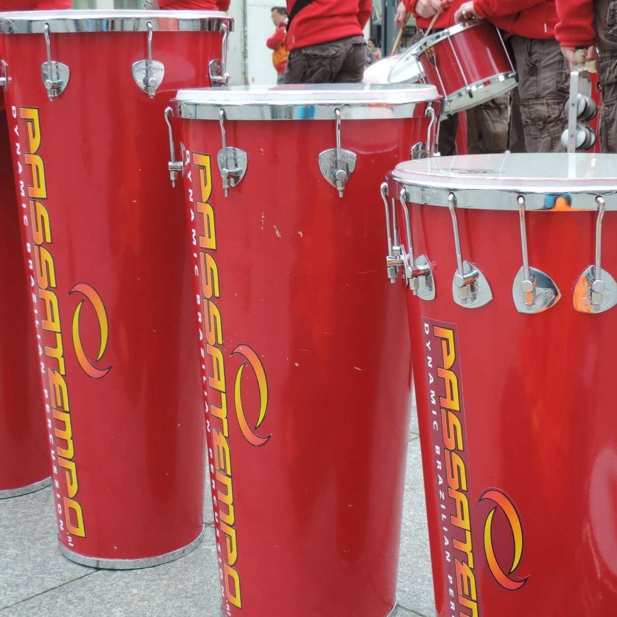 Drummers with rhythm in their bones. You really feel the sound of the drums deep down in your stomach. The power and energy of this music is tremendous.