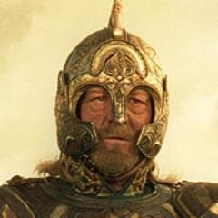 Hijo de Thengel y de Morwen. A la muerte de Thengel, fue nombrado decimoséptimo Rey de Rohan. Padre de Théodred, tío de Éowyn y Éomer.