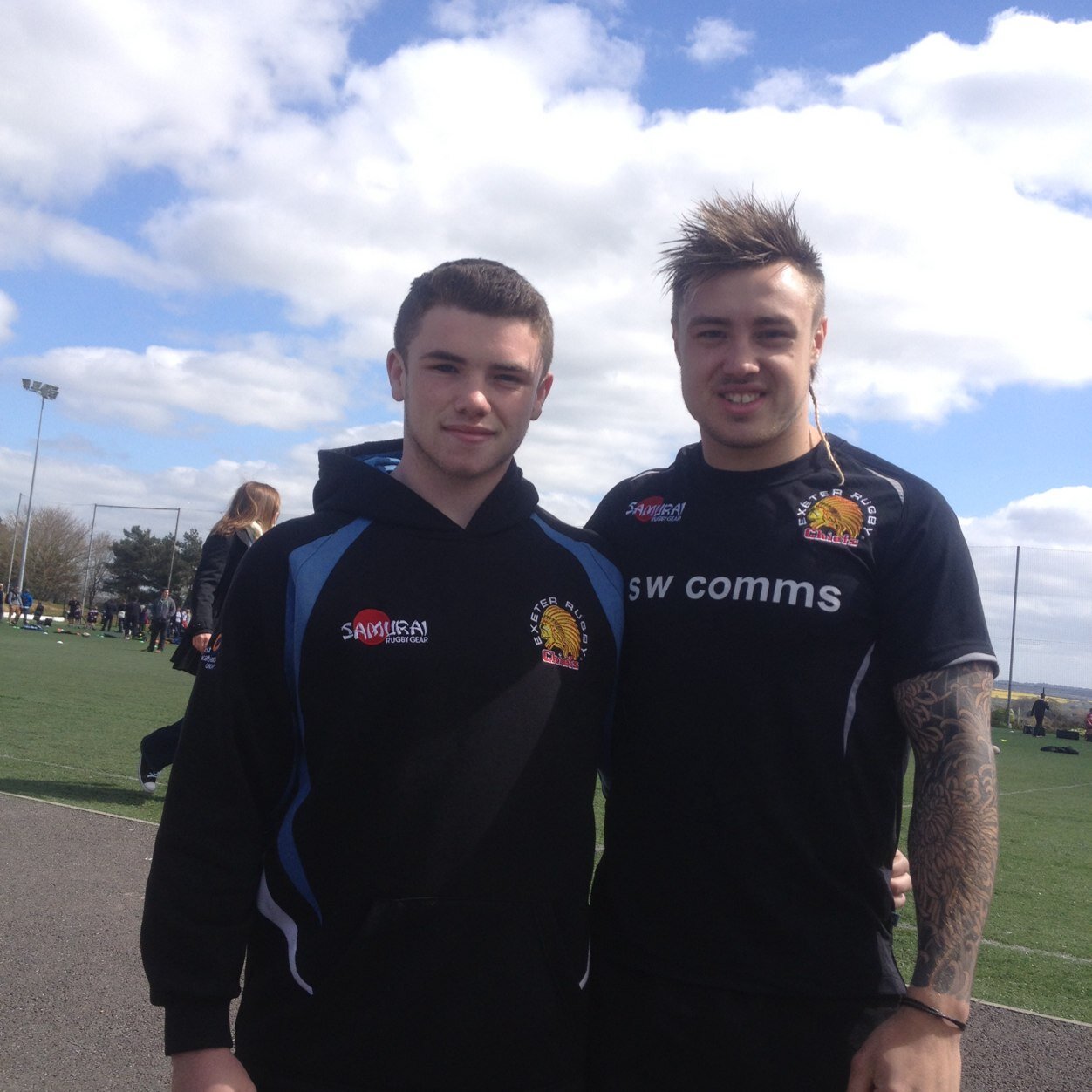 13 almost 14 
Love rugby 
With Exeter chiefs rugby academy 
Love the beach