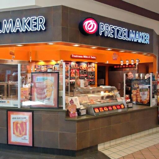 Twisting freshly made dough into perfectly baked, buttery pretzels for all of our friends and neighbors in northern MN & WI #TwinPorts #Duluth @MillerHillMall