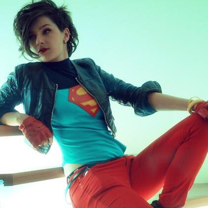 Superbabe here. Clone of Superwoman. I kick ass and look good doing it! (Genderbent Kon-El)