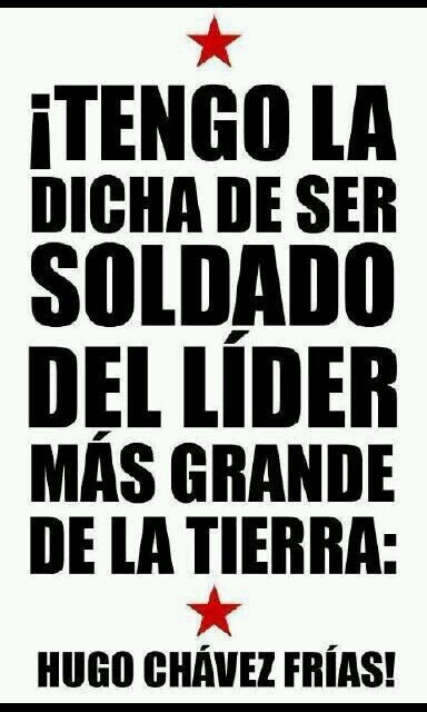 chavista y socialista!!! creyente en un proceso de inclusión!