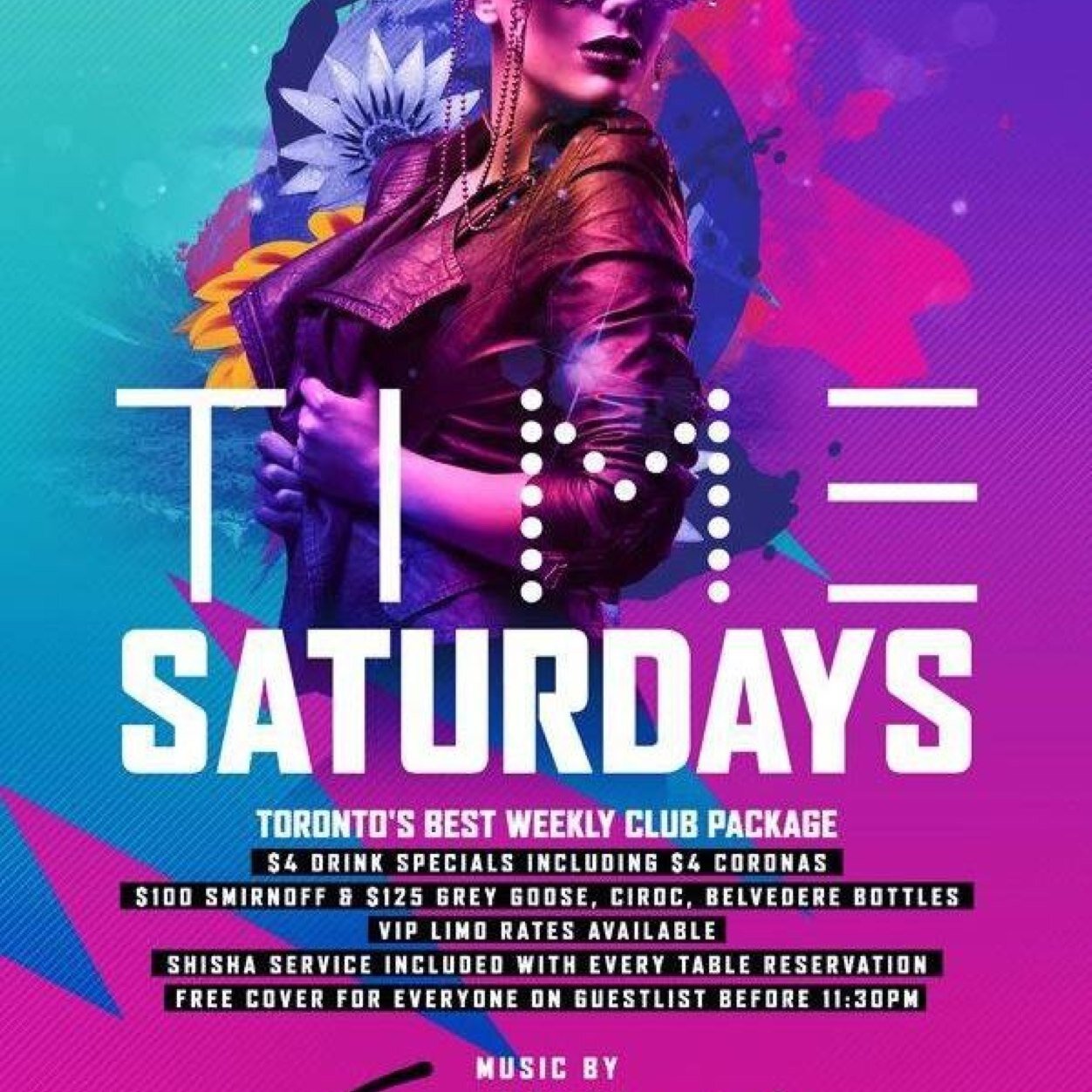 Aria Night Club Host Fridays/ Saturday Night TIME Nightclub host. bookings call 647 409 4443 Hector

Royal Entertsinment Services.
Specalizing in all events.