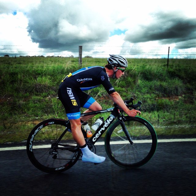 U19 Australian cyclist with the @SubaruNSWIS Development Team.
