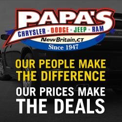 Papa's Dodge Chrysler Jeep serving Middletown, Hartford, Manchester, Meriden, Bristol, Waterbury and New Britain, CT! Visit http://t.co/PSp0q9Gpc7