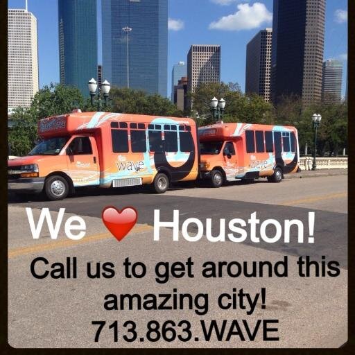 Houston's jitney shuttle service. We connect people with the places they want to go. Call/email us for all your transportation needs. 713-863-WAVE(9283)!