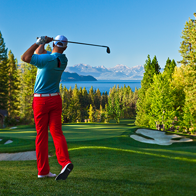 Stunning Lake Tahoe views and an exquisite mountain backdrop frame the world-renowned golf courses in Incline Village.