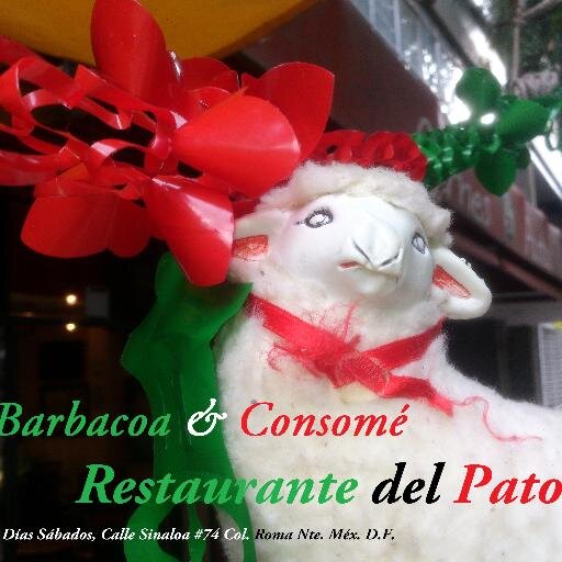 Barbacoa y Consomé  del Pato, Exquisita Barbacoa estilo Capulhuac Edo. Méx.Panza, Consomé, tacos Dorados, Aguas frescas y ricos Postres. ¡Felices Fiestas!