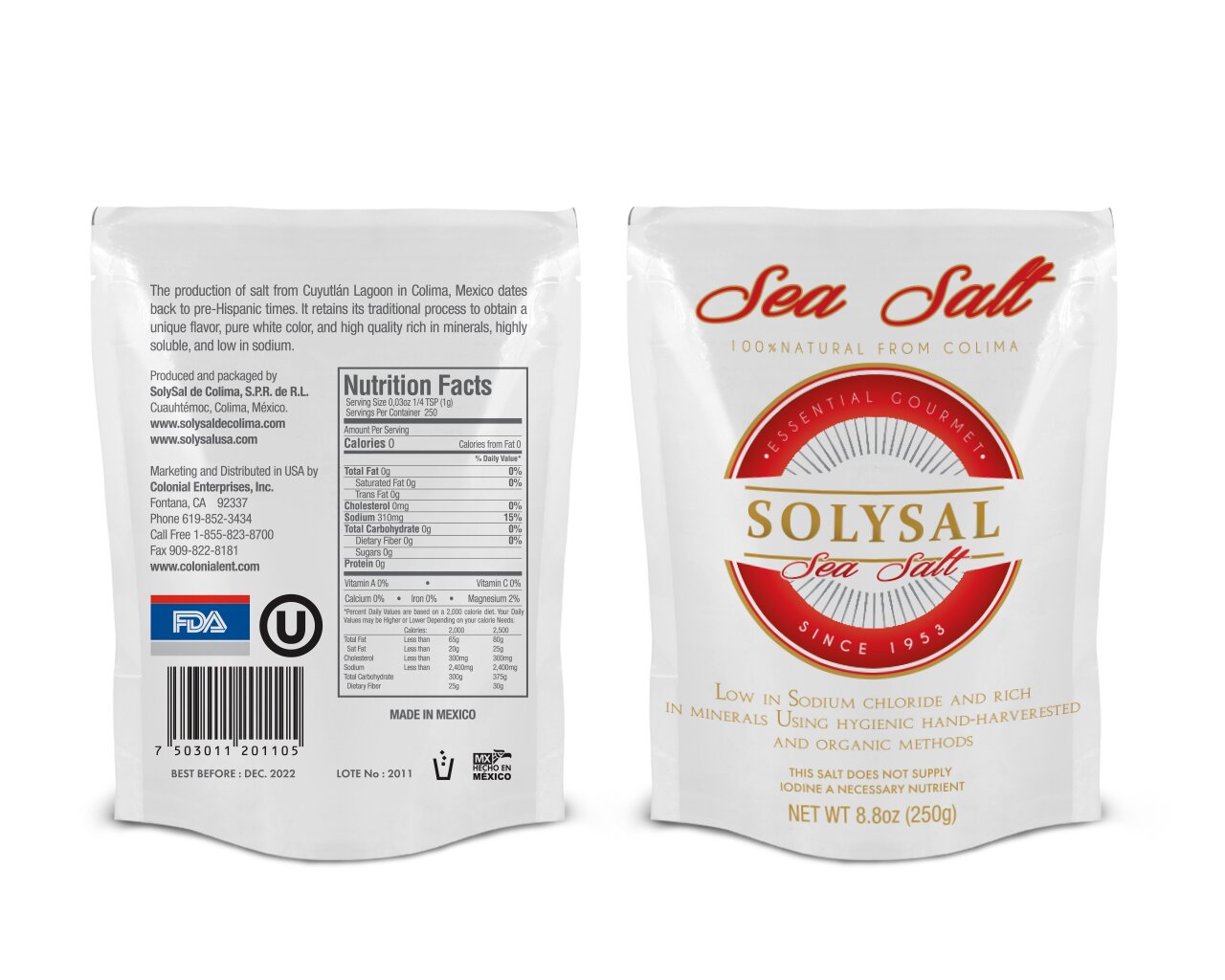 La sal de mar, se obtiene de la evaporacion del agua de mar y contiene minerales naturales. La sal de mesa, se saca de las minas y contiene el 100% de sodio!