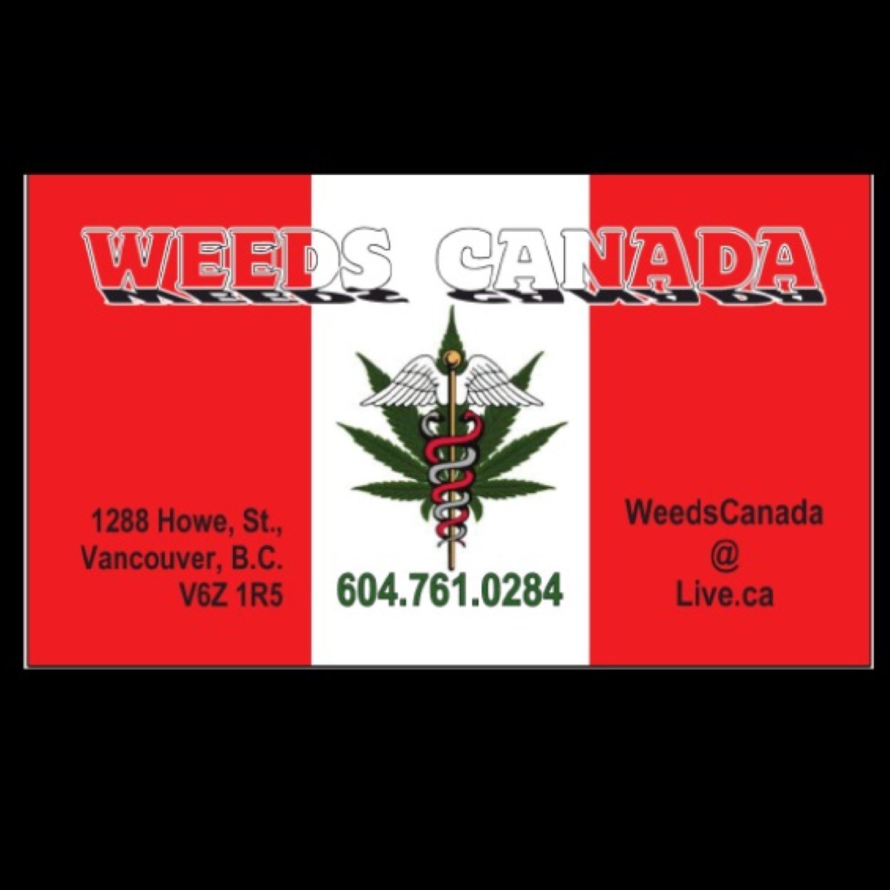 We are a non profit society dispensary nestled in the heart of downtown Vancouver British Columbia contact (604) 801-9955 WeedsCanada@live.ca