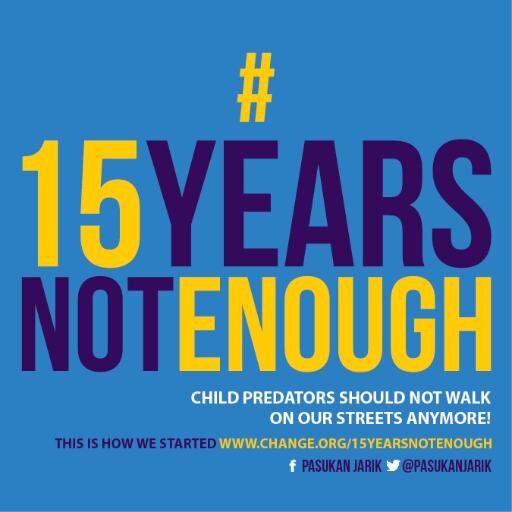 We believe child predators should serve life sentence in jail. Please support our movement!