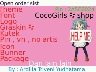 Jual  theme , kutek , graskin  , font , logo , icon , bunner , Dll • Wanna?pin:2A5E6024 ♥jesus♥family♥.di Buy ya !!! Diperolehkan oleh : Clarissa Maysa adinda