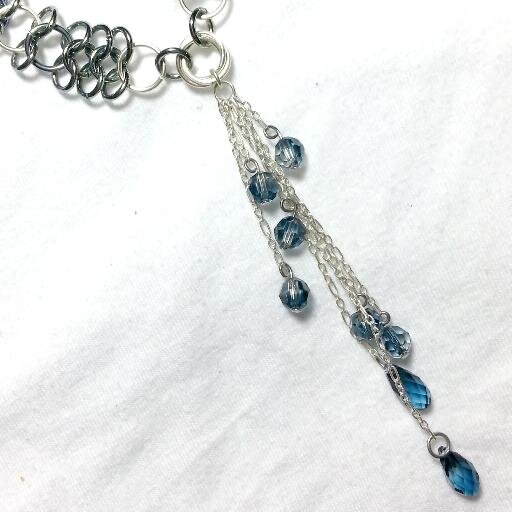 Stunning Chainmaille designs and sterling with gemstone freeform design! I honor the Master Crafting Dwarves in this venture!