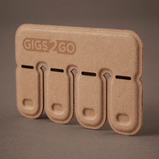 Made from recycled paper pulp, this credit card-sized thumb drive pack is the fast, easy way to share large files. Available now! Developed by @BOLTgroup
