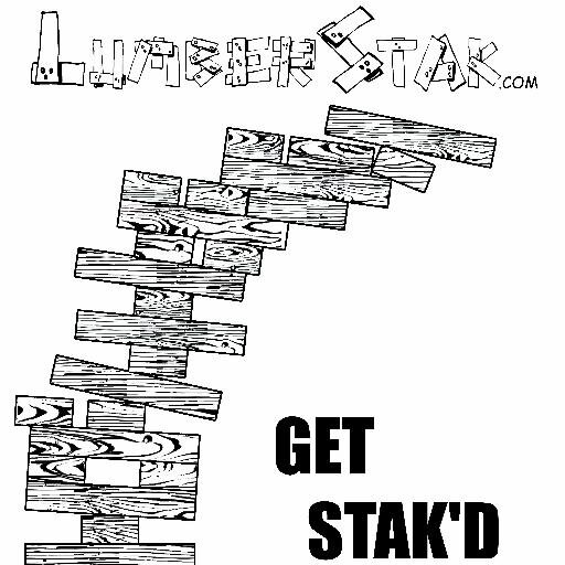 LumberStak - Bring the life of the party w/ our custom giant block games! Use at tailgating, BBQs, parties, bars, etc.. Any custom colors, words, or your logo!