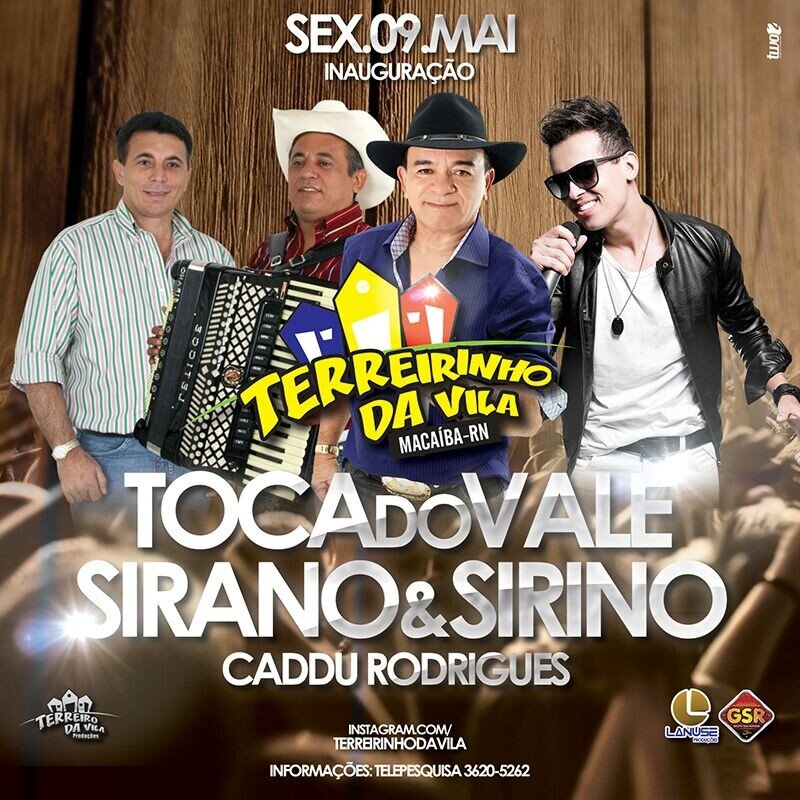 12/ABR - 20 anos de Terreiro da Vila - As Coleguinhas, Bonde do Brasil, Farra de Rico, Acácio e Flávio & Pizada Quente.