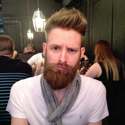 Web designer with a great big bushy beard