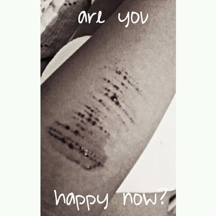 13 ● a depressed,self-harming,self pitying teenager ● never will be good enough ●