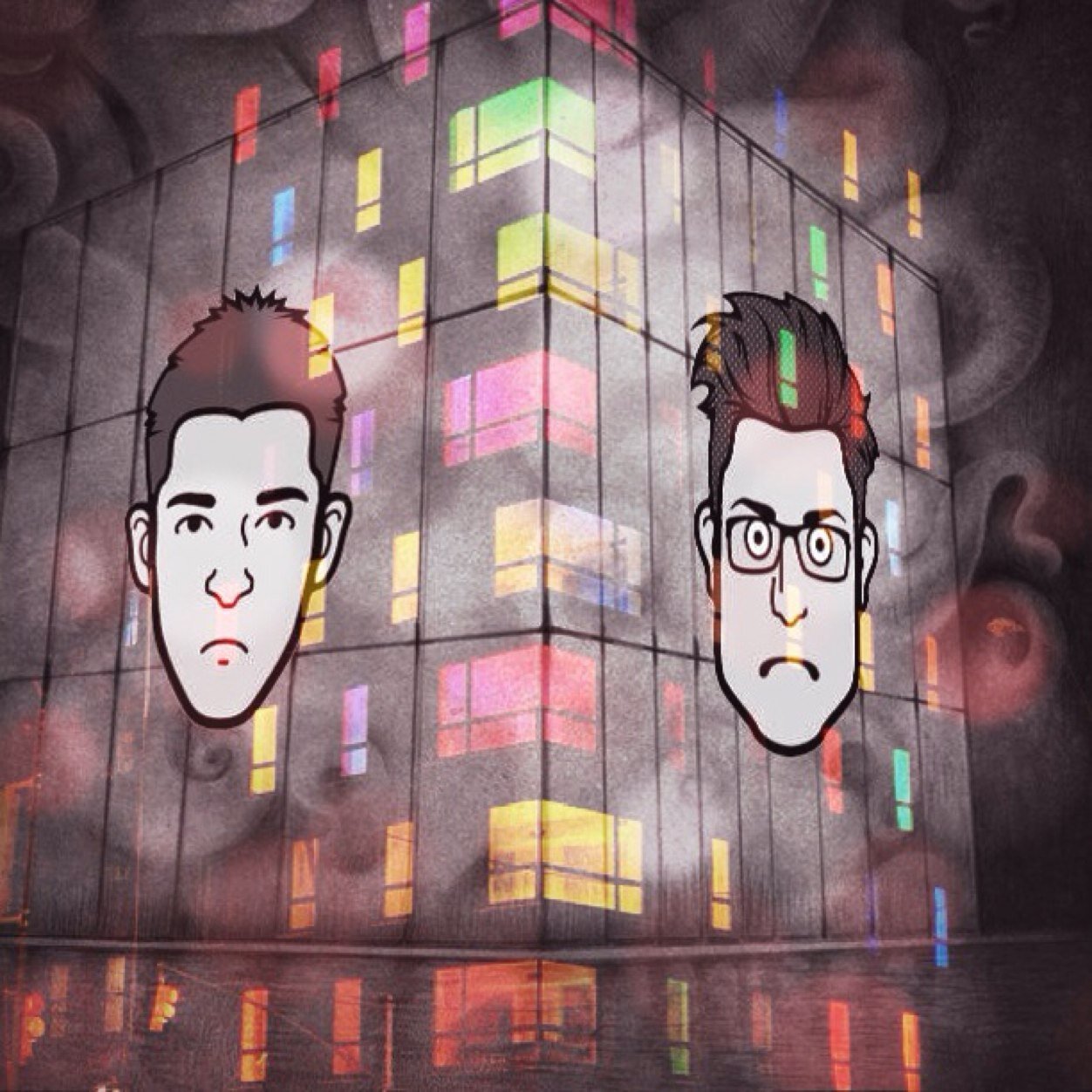 DJvsVJ is a music and video tag team group consisting of a very good DJ and a really angry VJ.