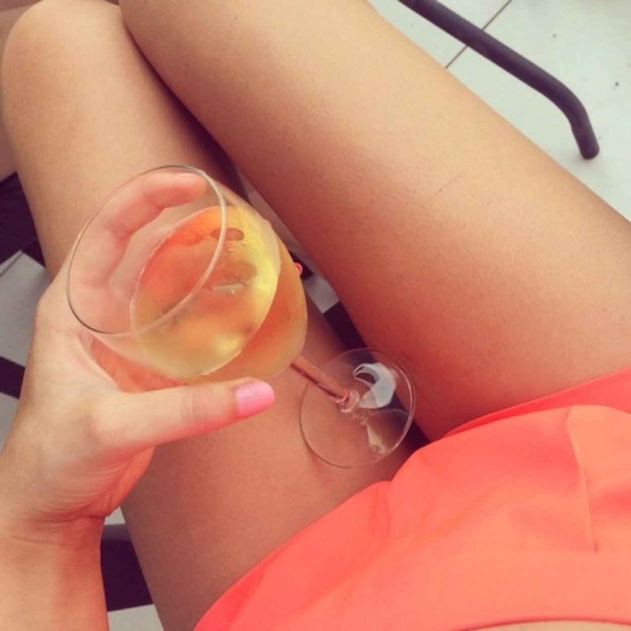 I enjoy a glass of wine ..or vodka.