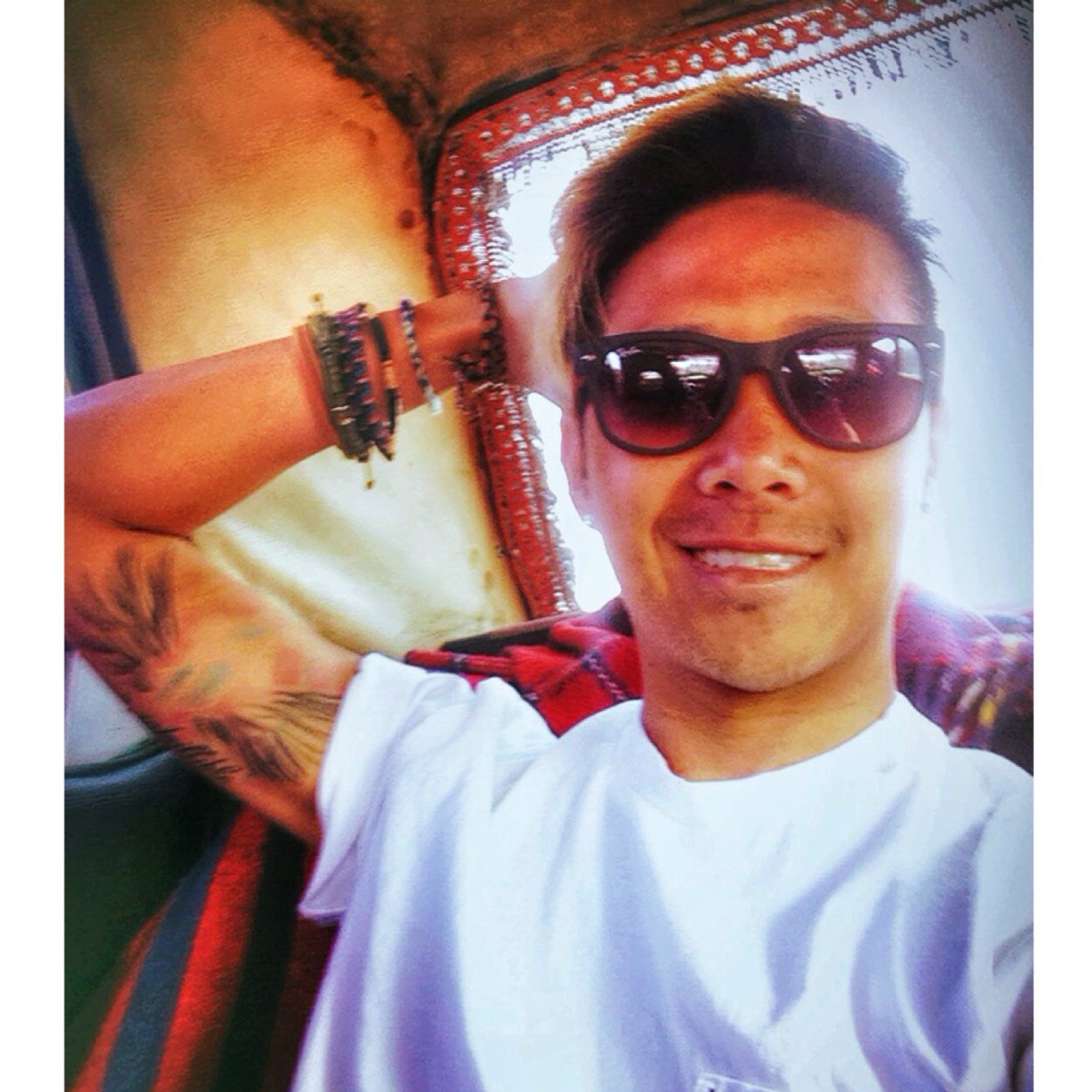 Bumped fists with Jamie Foxx and Steve Aoki. Surfed and cliff-jumped in Morocco. Prof Green's crowd-called me. Played football in England and Cycled in France.