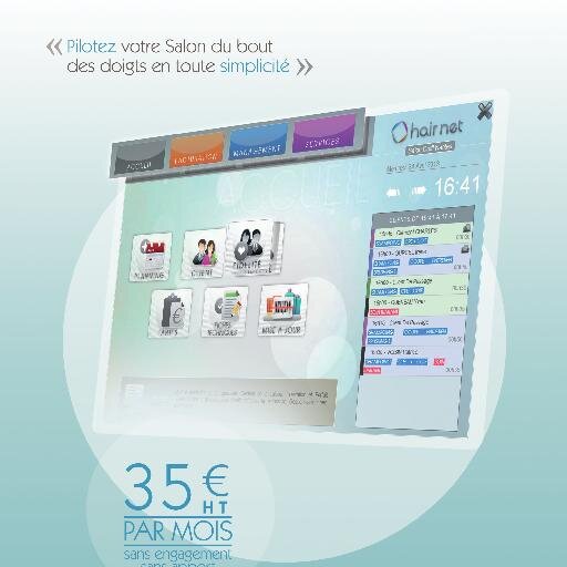 Hair Net Solution logiciel de caisse et de gestion innovant offrant le meilleur rapport qualité/prix .www.hairnet.fr