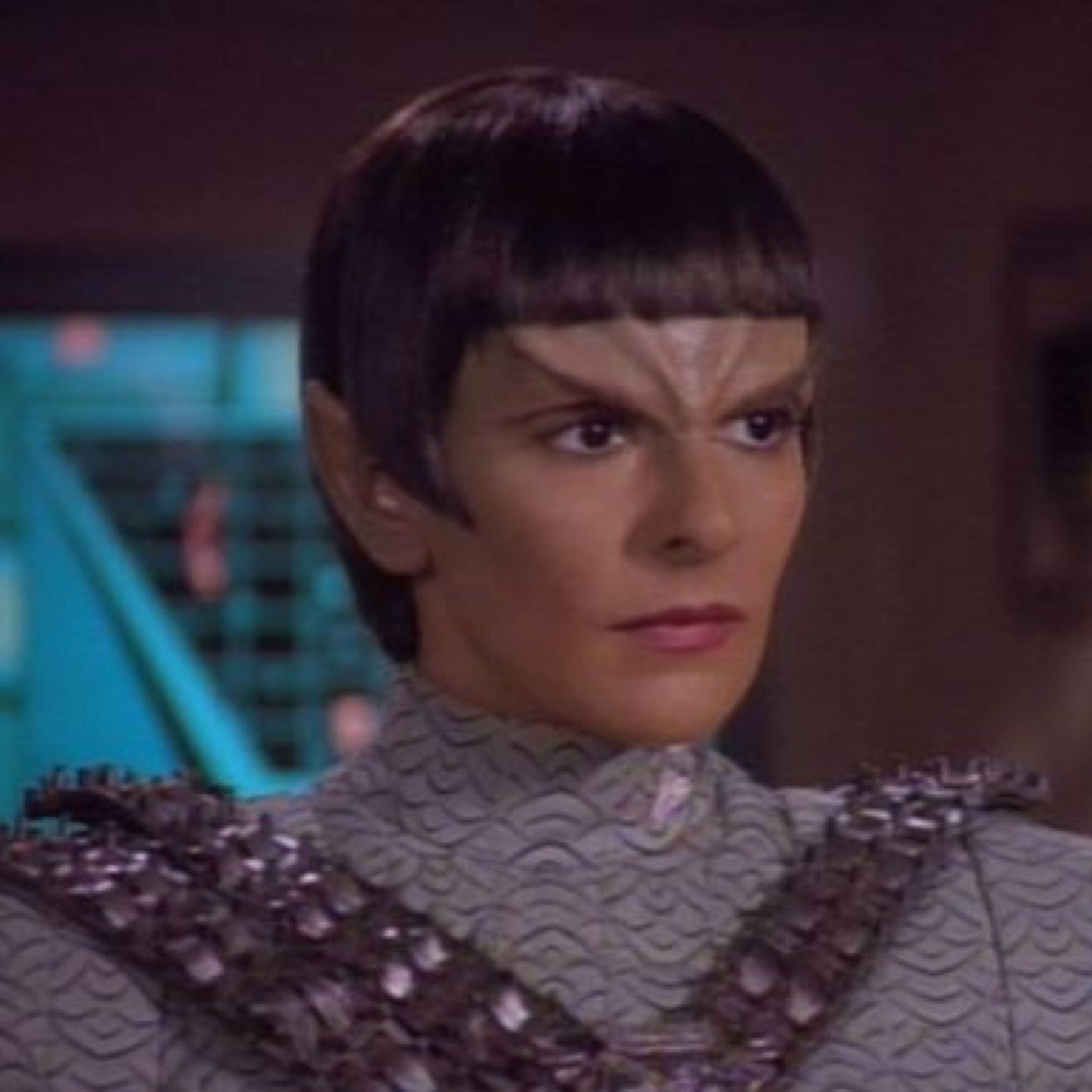 A female Romulan. A former Senator that now holds the military rank of Admiral. My ship is S'Vorarr, a D'deridex Class Warbird. #StarTrek #RP #NonCanon