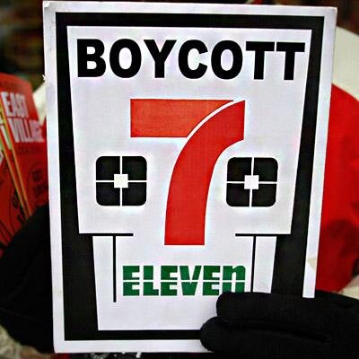 #No7Eleven is a group of New Yorkers fighting #7Eleven’s Corporate Manifest Destiny. 7-Eleven has 37 locations in Manhattan with 100 more by 2017.