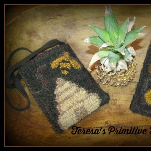 Primitive crafter of stitches and wood with a Folk Art style and Colonial touches!