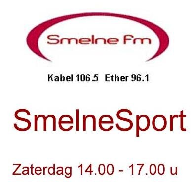 het sportprogramma van de lokale omroep SmelneFM