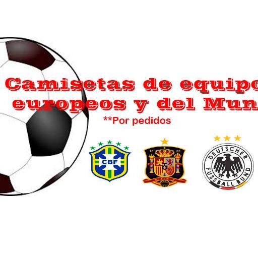 Te traemos las mejores camisetas de equipos europeos y del mundial, tal como las ves en Simán pero con mejores precios. Por pedidos!!! BBpin: 7B39ED13