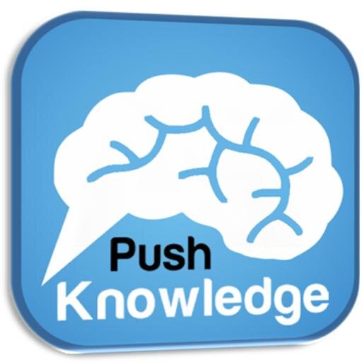 **OUR APPS** @PushKnowledge aims to educate the world one push at a time. We have other great apps in the works, so come back & check on us again.