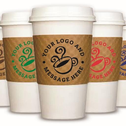 Accomplish your branding goals with our custom printed coffee cup sleeves in any specific area you wish. Effective & reasonable.