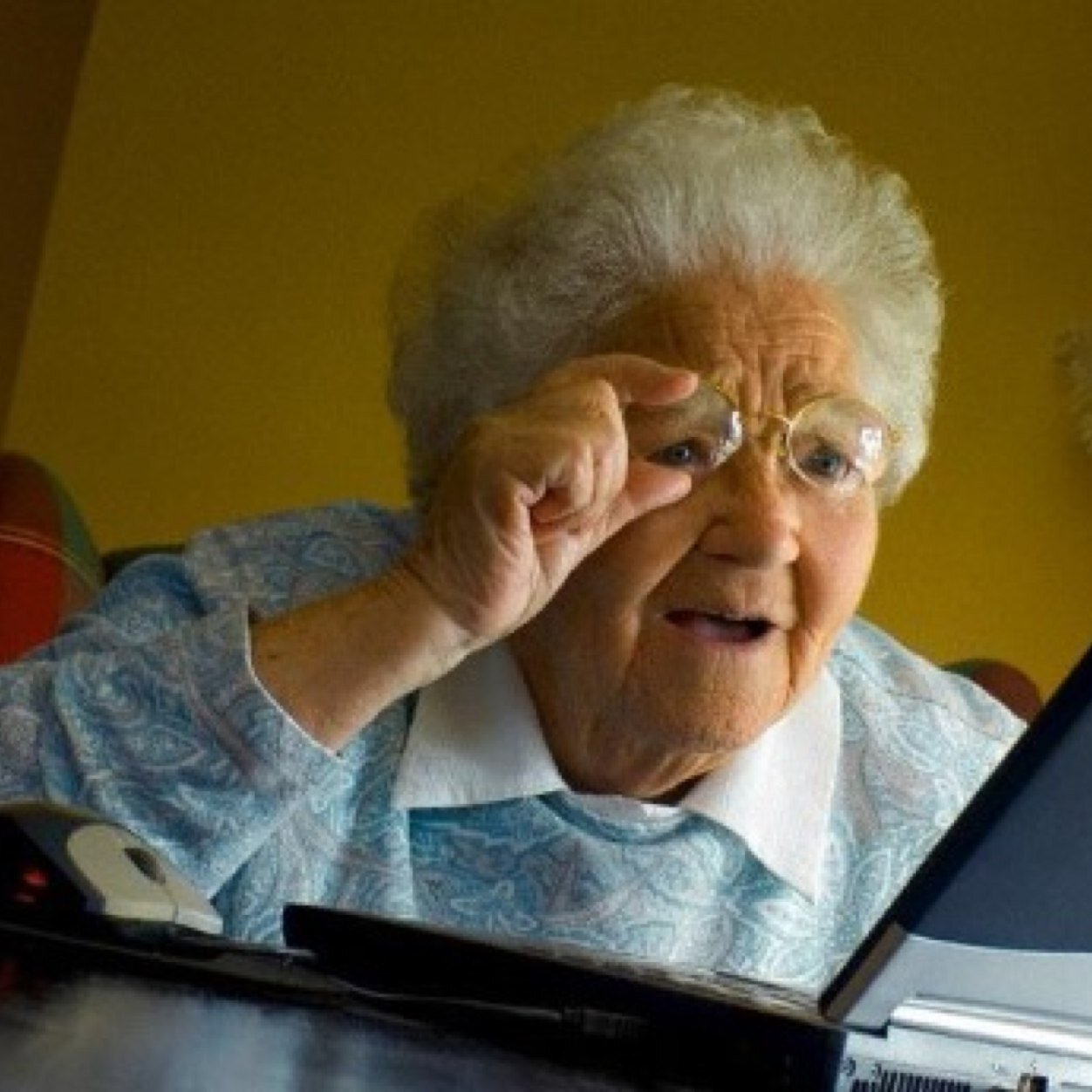 Old folks and technology don't always go hand in hand...
