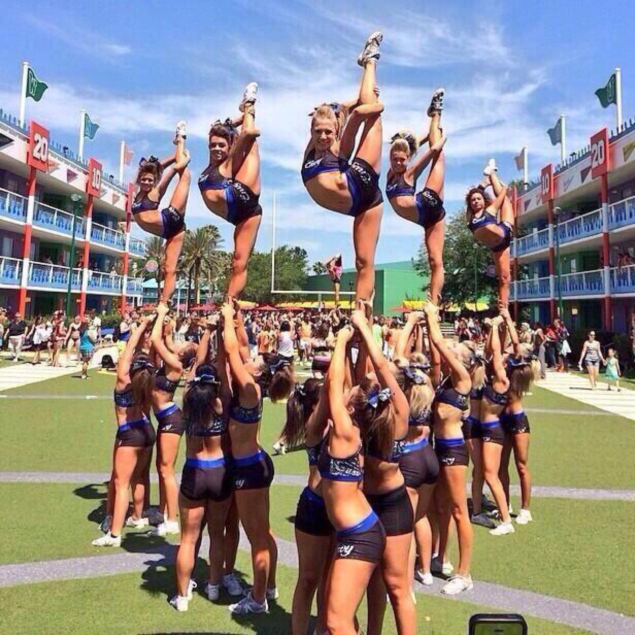 All I do is cheer and eat.