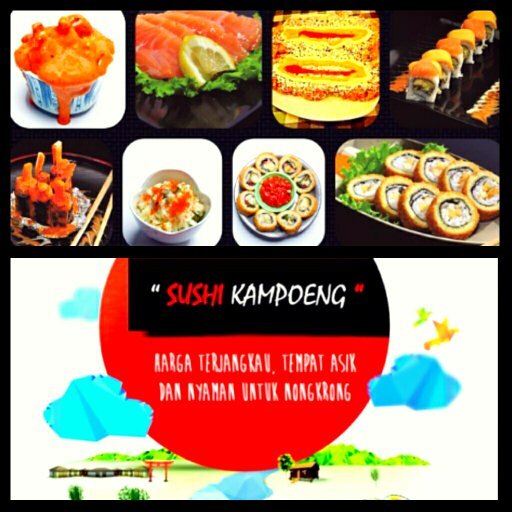 THE GREATEST SUSHI IN THE WORLD!!! Jl. Raya Jatiwaringin No.7 (sebelah KIRI JALAN sebelum lampu merah PANGKALAN JATI, dari arah Pondok Gede). FB : SushKamp.