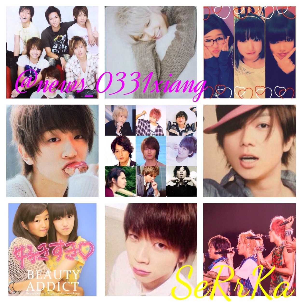 リア垢→@starryskis0915
NEWS&AAA垢→@news_0331xiang