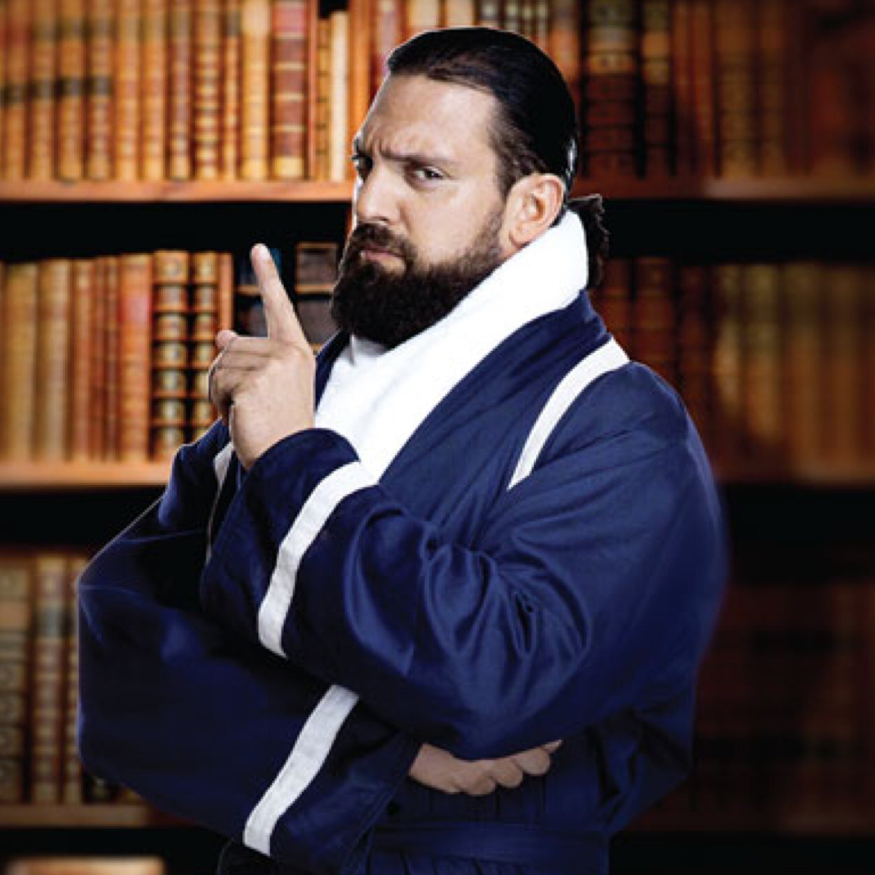 Damien Sandow is the World Wrestling Entertainment's avenging sword of taste and decency. You're welcome! {@TheDamienSandow's clone.}