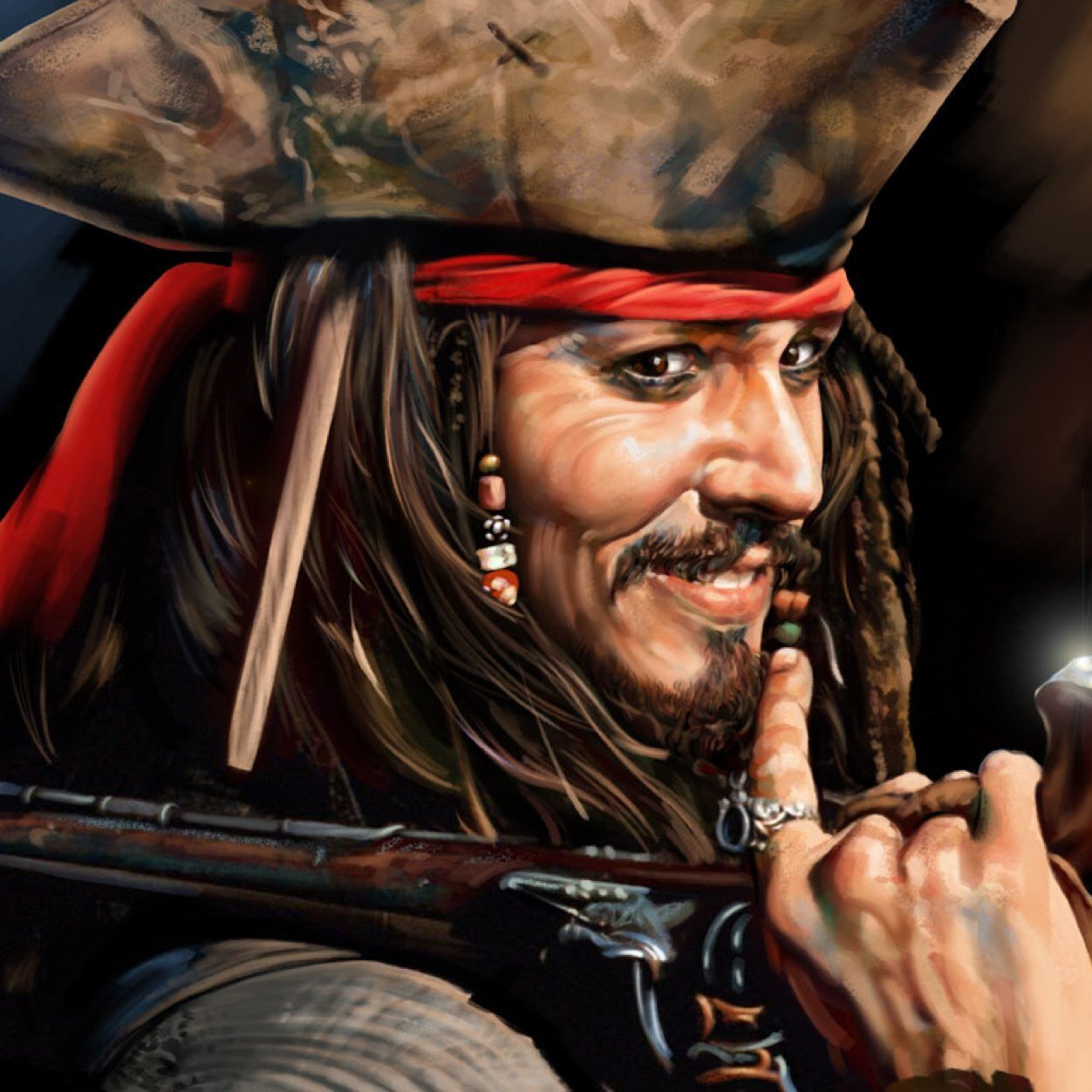 Seigneur pirate de la mer des Caraïbes