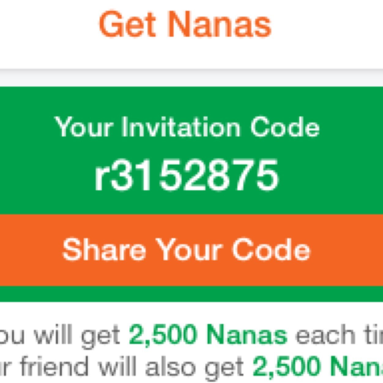 Input my invitation code r3152875 we both can get 2500 points . Please help me I need 5 pips
