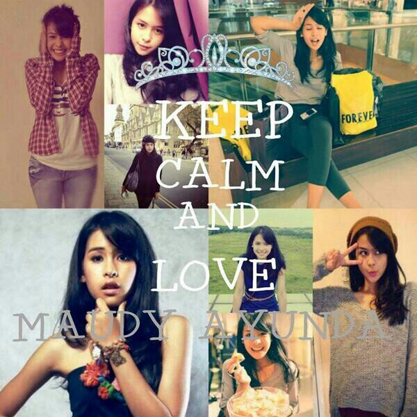 follow @nagitagita1 ^-^ and I'm MAUDEARS love♡ @maudyayunda