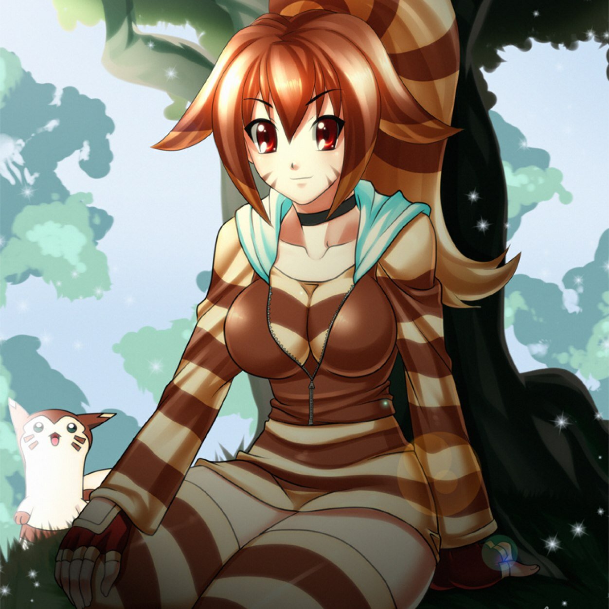 Hey there, im Layla~ I'm a sweet and friendly furret, always looking for adventure!~ I'm very bubbly~ #female #Taken:@That_Pikachu #RP