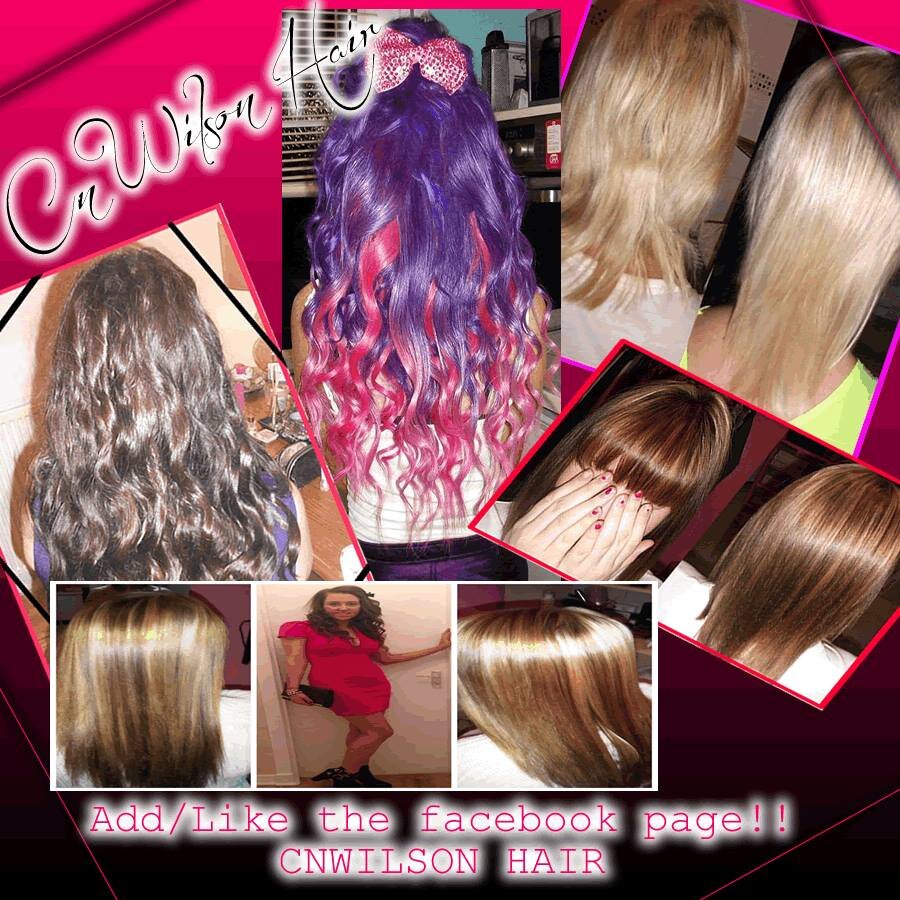 cnwilsonhair's profile picture. Qualified Level 2 SVQ Hairdresser. Spray Tanning, Lashes, Threading.