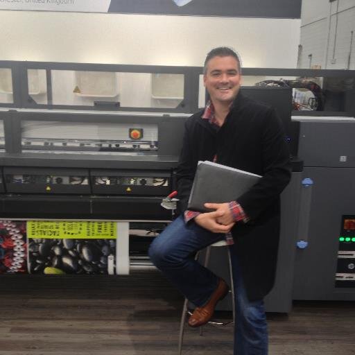 MD of PressOn, a large format digital printing company, in Chatham, Kent